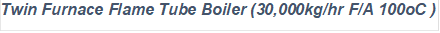 Twin Furnace Flame Tube Boiler (30,000kg/hr F/A 100oC )